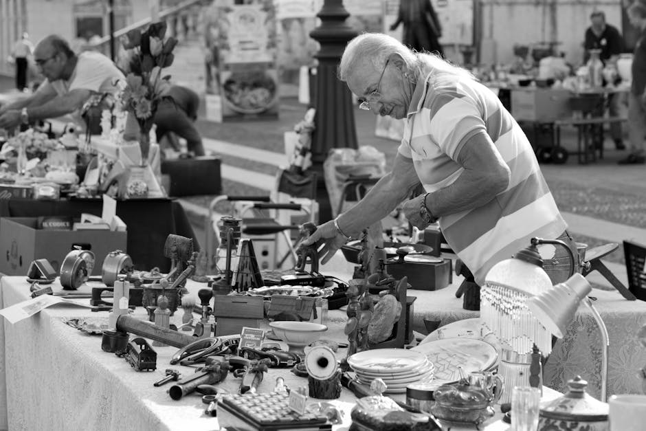 Illustration du métier de Brocanteur / Brocanteuse