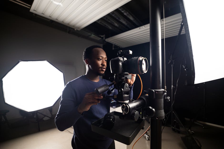 Illustration du métier de Chef / Cheffe de studio de photographie