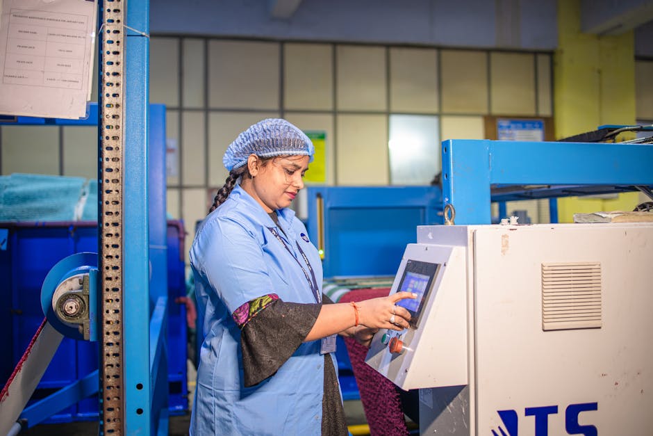 Illustration du métier de Contrôleur / Contrôleuse en industrie textile
