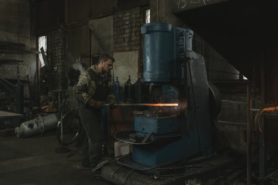 Illustration du métier de Forgeron industriel / Forgeronne industrielle