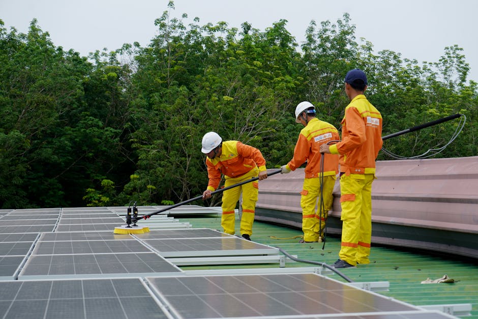 Illustration du métier de Installateur mainteneur / Installatrice mainteneuse en systèmes solaires, thermiques et photovoltaïques