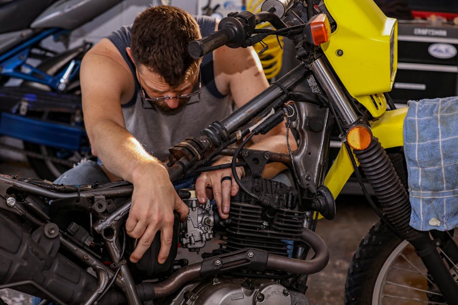 Illustration du métier de Mécanicien / Mécanicienne motocycles